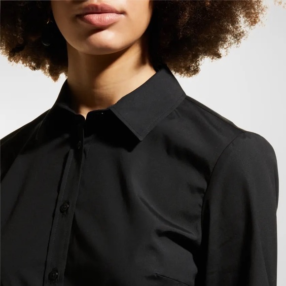 Carolina Herrera Crisp Classic Cotton Button Down Made in Italy Size 16 - Picture 4 of 11